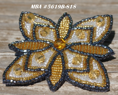 MBA #5619B-818  "Amber & Clear Luster"