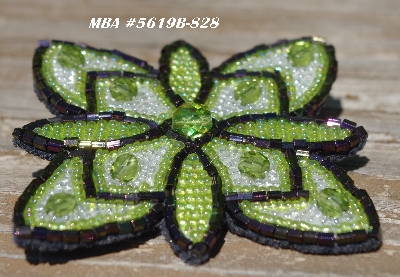 MBA #5619B-828  "Lime Green & Clear Luster"