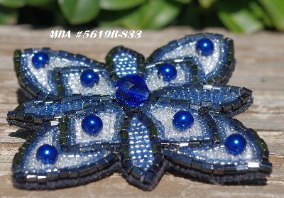 MBA #5619B-833  "Blue & Clear Luster"