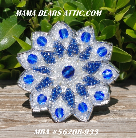 MBA #5620B-933  "Blue & Clear Luster"