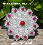 MBA #5620B-967  "Red Riverstone  & Clear Luster"