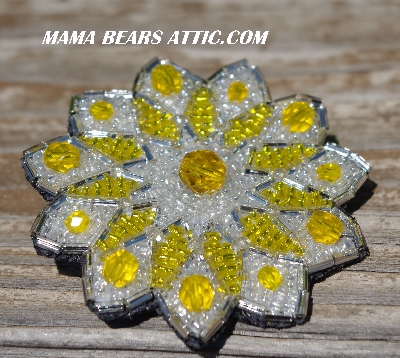 MBA #5620B-975  "Yellow & Clear Luster"