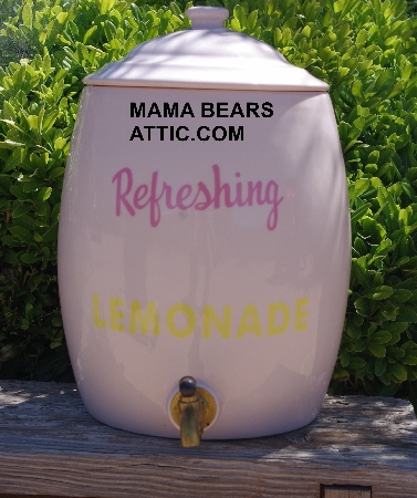 MBA #5623-1320    "2005  Soft Pink Two's Company Lemonade Dispenser"