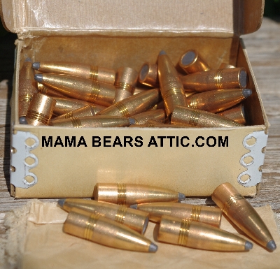 MBA #5624-1412   "Vintage 50 Nosler Partition Bullets Cal. 30 Wt. 150 Spitzer Soft Point Grooved For Seating in 300 Win. Mag Cases"