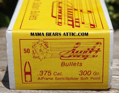 MBA #5624-1479   "1990's Swift A-Frame Safari Bullets (50) ,375 Cal 300 Gr. Semi Spitzer Soft Point"