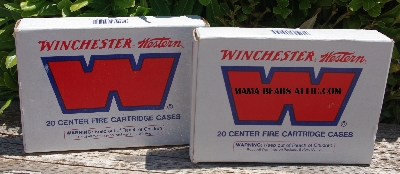 MBA #5625-1579   "1990's Winchester Western (2) Boxes Of 20 Center Fire Cartridge Cases 30-06 Springfield Un-primed #U3006"
