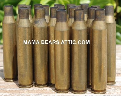 MBA #5626B-1944  "1990's Set Of (20)  W-W Super 25-06 Brass Spent Shell Casings"