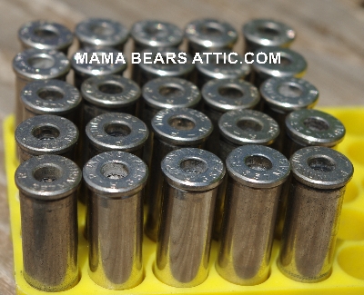 MBA #5626B-1968  "1990's Set Of (25) R-P 357 Magnum Nickel Spent Shell Casings"