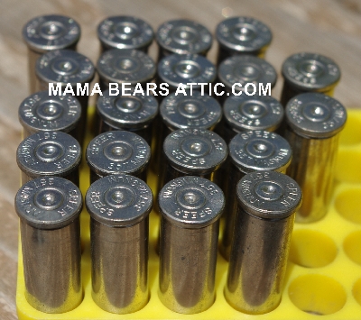 MBA #5626B-1976  "1990's Set Of (22) Speer 357 Magnum Nickel Spent Shell Casings"