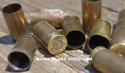 MBA #5627B-2066  "Vintage 1955  .45 Cal Set Of WCC  (10) 55 Brass Spent Shell Casings"