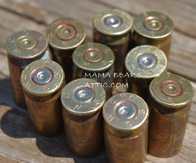 MBA #5627B-2066  "Vintage 1955  .45 Cal Set Of WCC  (10) 55 Brass Spent Shell Casings"