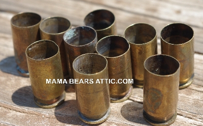MBA #5627B-2066  "Vintage 1955  .45 Cal Set Of WCC  (10) 55 Brass Spent Shell Casings"