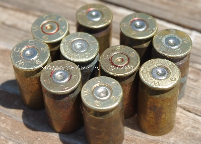 MBA #5627B-2078  "Vintage 1962 .45 Cal Set Of (10) WCC 62 Brass Spent Shell Casings"