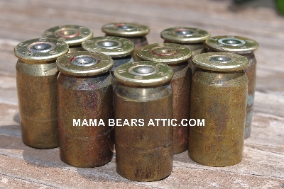 MBA #5627B-2078  "Vintage 1962 .45 Cal Set Of (10) WCC 62 Brass Spent Shell Casings"