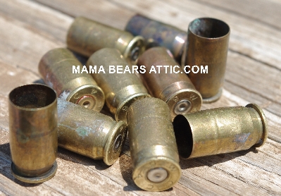 MBA #5627B-2093  "Vintage 1964 .45 Cal Set Of (10) WCC 64 Brass Spent Shell Casings"