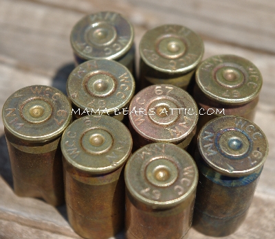 MBA #5627B-2113   "Vintage 1967 Set Of (10) WCC 67 WN .45 Cal Brass Spent Shell Casings"