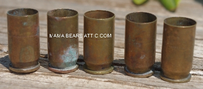 MBA #5627B-2118  "Vintage 1953 Set Of (5) WCC 53 Brass Spent Shell Casings"