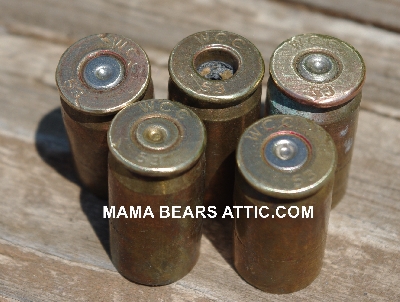 MBA #5627B-2118  "Vintage 1953 Set Of (5) WCC 53 Brass Spent Shell Casings"