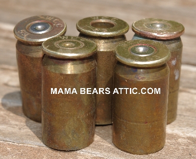 MBA #5627B-2118  "Vintage 1953 Set Of (5) WCC 53 Brass Spent Shell Casings"