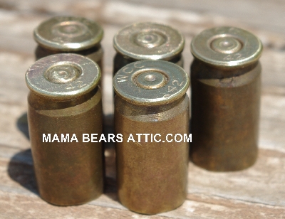 MBA #5627B-2132  "Vintage 1942 .45 Cal Set Of (5)  WCC 42 Brass Spent Shell Casings"