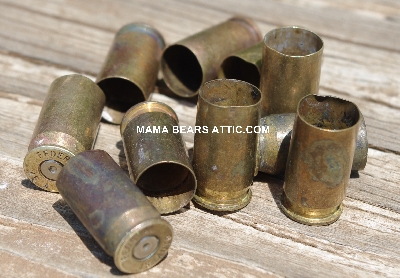 MBA #5627B-2139  "Vintage Set Of (10)  Brass Federal 45 Auto Spent Shell Casings"