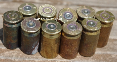 MBA #5627B-2151  "Vintage 1963 Remington Arms Set Of (10) .45 Cal Brass Spent Shell Casings"