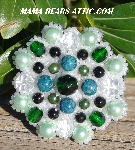 MBA #5629B-2678  "Pearl White & Green"