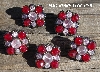 MBA #5630B-2912  "Red & Clear Set Of 5"