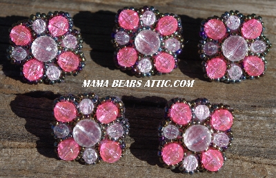 MBA #5630B-2946  "Pink & Clear Set Of 5"