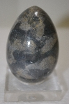 +MBA #11-373 Shades Of Grey Hand Cut & Polished Gemstone Egg