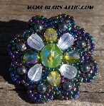 MBA #5630B-2836    "Metallic Iris, Olive Green & Clear"