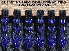 MBA #5632A-3467  "Blue Luster & Black Glass Bead Set Of 6 Fringe Pins"