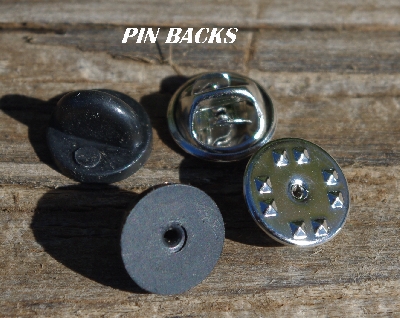 MBA #5632A-3513  "Pink & Clear Set Of 5 Glass Bead Mini Brooch Pins"