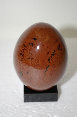 +MBA #11-096  Very Large Mohogany Obsidian Hand Cut And Polished Egg