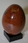 +MBA #11-096  Very Large Mohogany Obsidian Hand Cut And Polished Egg