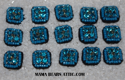 MBA #5656A-4352  "Aquamarine & Turquoise Blue" Set Of 15