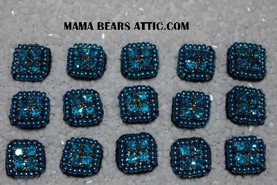 MBA #5656A-4363  "Aquamarine & Metallic Blue" Set Of 15