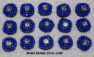 MBA #5656A-4926  "Blue Luster & Clear"  Set Of 15