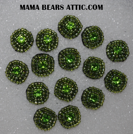 MBA #5656A-4911  "Luster Green & Lime Green"  Set Of 15