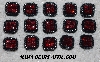 MBA #5656A-4886  "Metallic Grey & Ruby Red"  Set Of 15