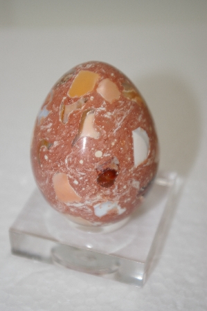 +MBA #11-278  "Mexican Fire Opal Matrix Egg"