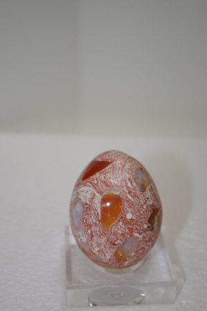 +MBA #11-272  "Mexcial Fire Opal Matrix  Egg"