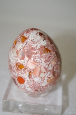 +MBA #11-268  "Mexican Fire Opal Matrix Egg"
