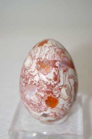+MBA #11-292  "Mexican Fire Opal Matrix Egg"
