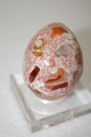 +MBA #11-291  "Mexican Fire Opal Matrix Egg"