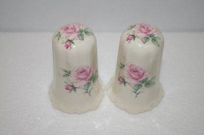 +MBA 311-020  Pink Rose Victorian Salt & Pepper Shakers