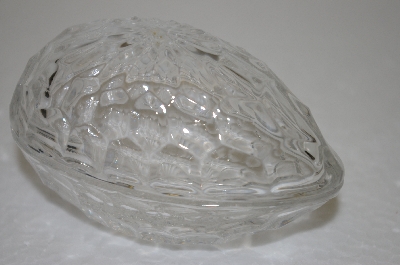 +MBA #12-187  1990's Fancy Glass Egg Shaped Dish