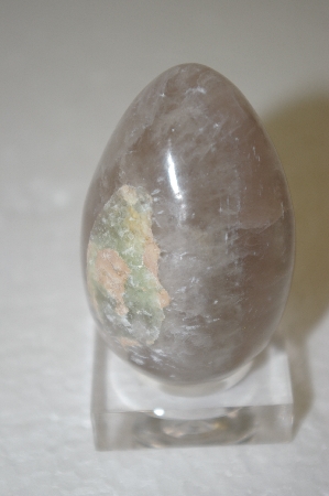 +MBA #12-059  Light Lavender Hand Cut & Polished Quartz Egg