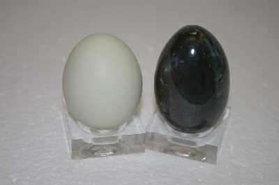 +MBA #12-061  Grey Gemstone Hand Cut & Polished Egg