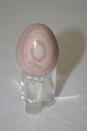 +MBA #12-217  Pink Hand Cut & Polished Gemstone Egg
